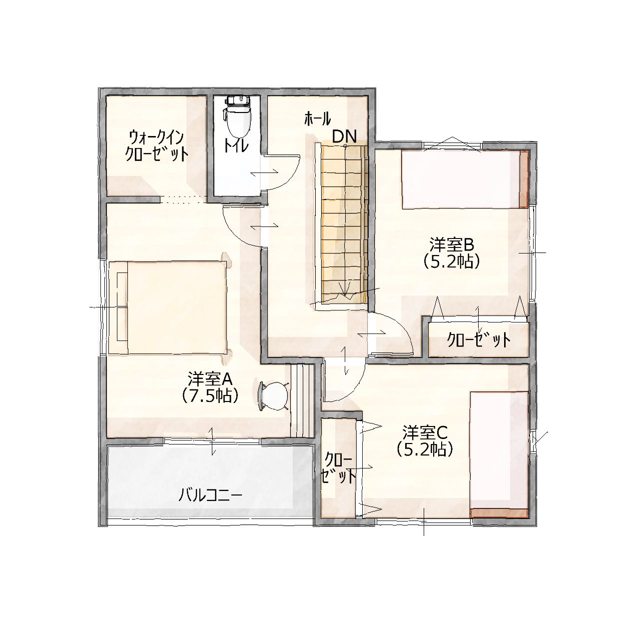 回遊動線の家